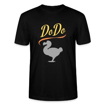 Der schlafende Vogel (Sport US-Stil) - Stanley/Stella Unisex Bio-T-Shirt CRAFTER - Schwarz - Vorne - Alina (178cm) & Michal (187cm)