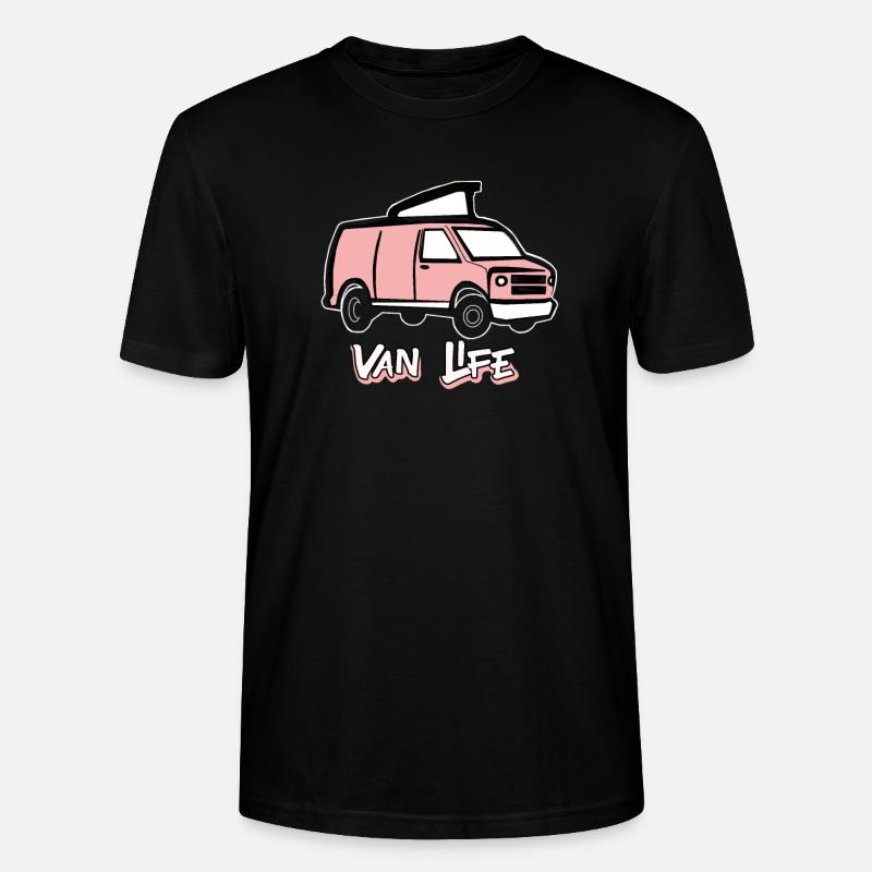 VAN LIFE VANLIFER NOMADS - T-shirt bio CRAFTER Stanley Stella Unisexe - noir
