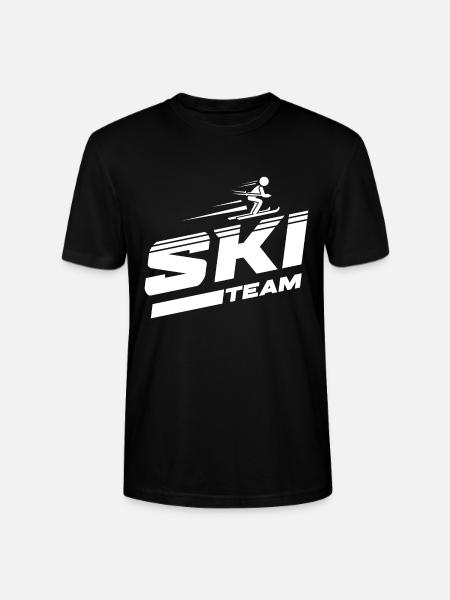 Ski team skiing - Stanley/Stella CRAFTER Unisex Organic T-Shirt - black