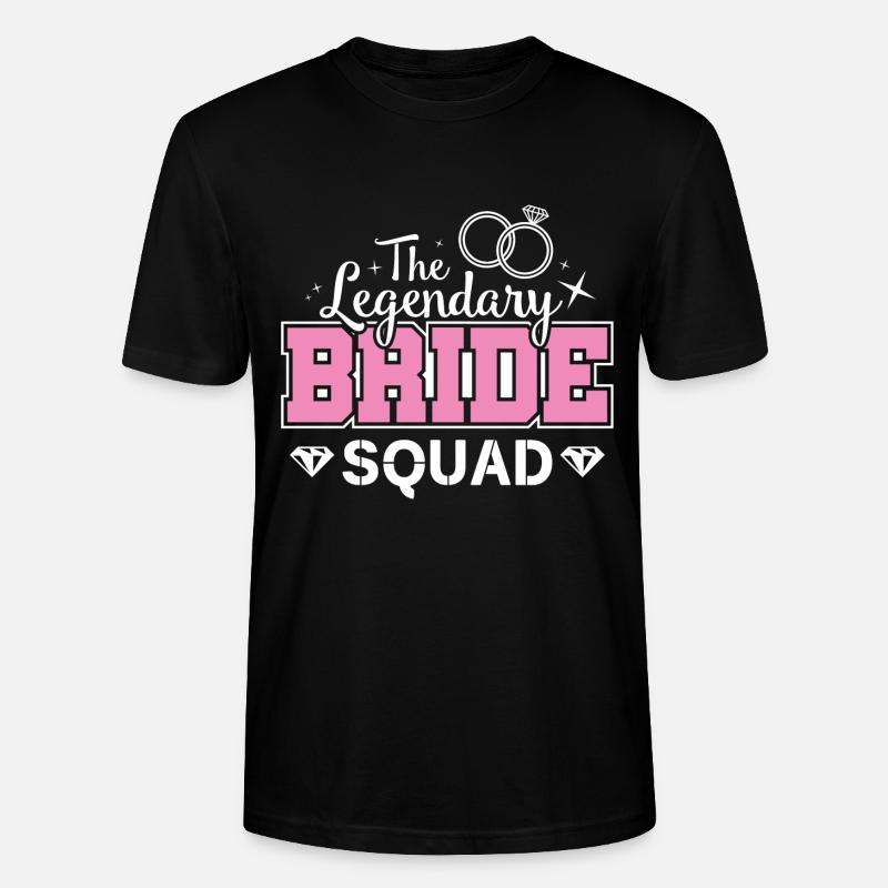 Bride Squad Junggesllinnenabschied - T-shirt bio CRAFTER Stanley Stella Unisexe - noir
