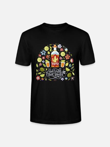 Mexico - Water - Tequilla - dark - Stanley/Stella CRAFTER Unisex Organic T-Shirt - black