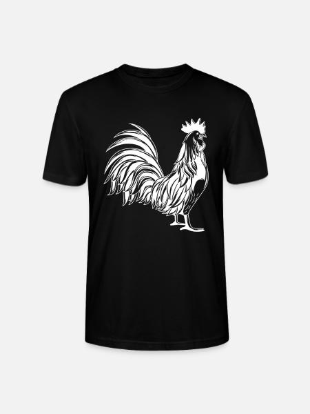 Hahn Gockel Tier - Stanley/Stella Unisex Bio-T-Shirt CRAFTER - Schwarz