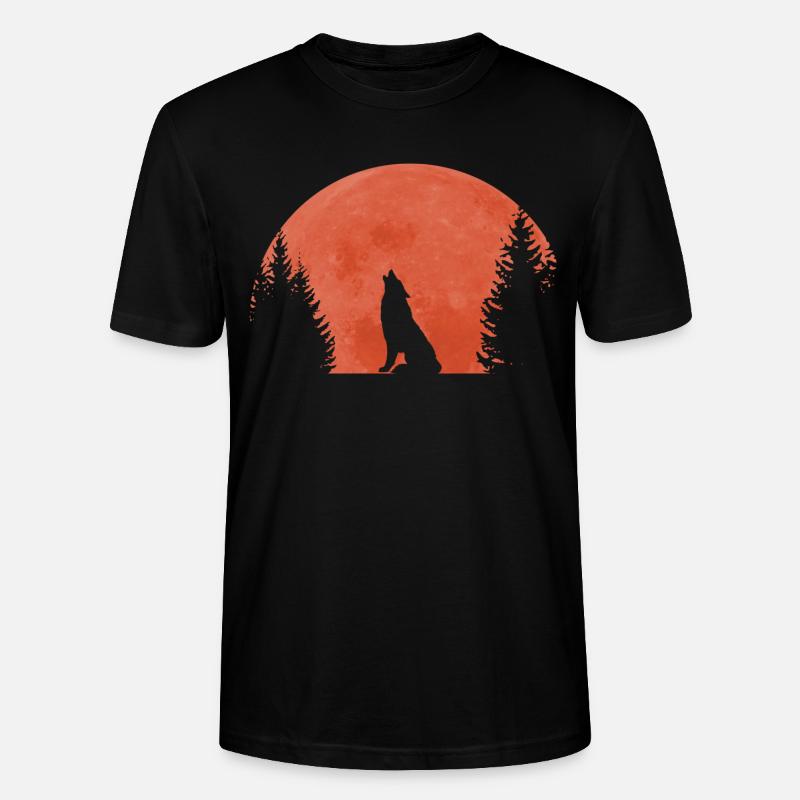Loup - T-shirt bio CRAFTER Stanley Stella Unisexe - noir