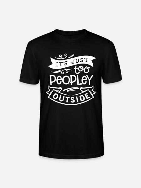 Antisocial - Far too human - neg - Stanley/Stella CRAFTER Unisex Organic T-Shirt - black