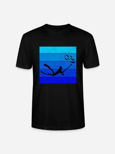Speerfischen Speerfischen Speerfischer Fischen - Stanley/Stella Unisex Bio-T-Shirt CRAFTER - Schwarz