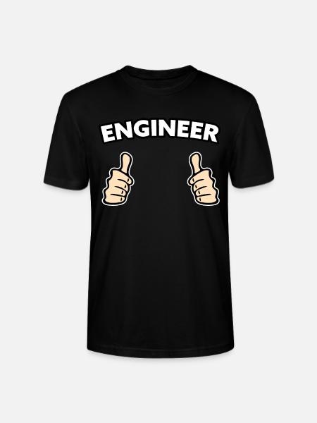 Engineer Profession Gift Idea - Stanley/Stella CRAFTER Unisex Organic T-Shirt - black