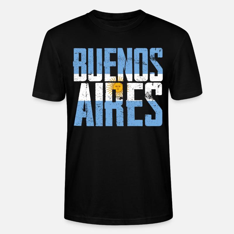 Buenos Aires Argentinien - Stanley/Stella Unisex Bio-T-Shirt CRAFTER - Schwarz