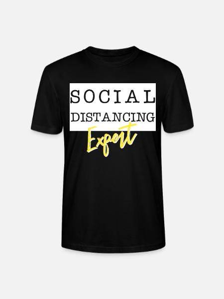 Social Distancing Expert - Stanley/Stella Unisex Bio-T-Shirt CRAFTER - Schwarz