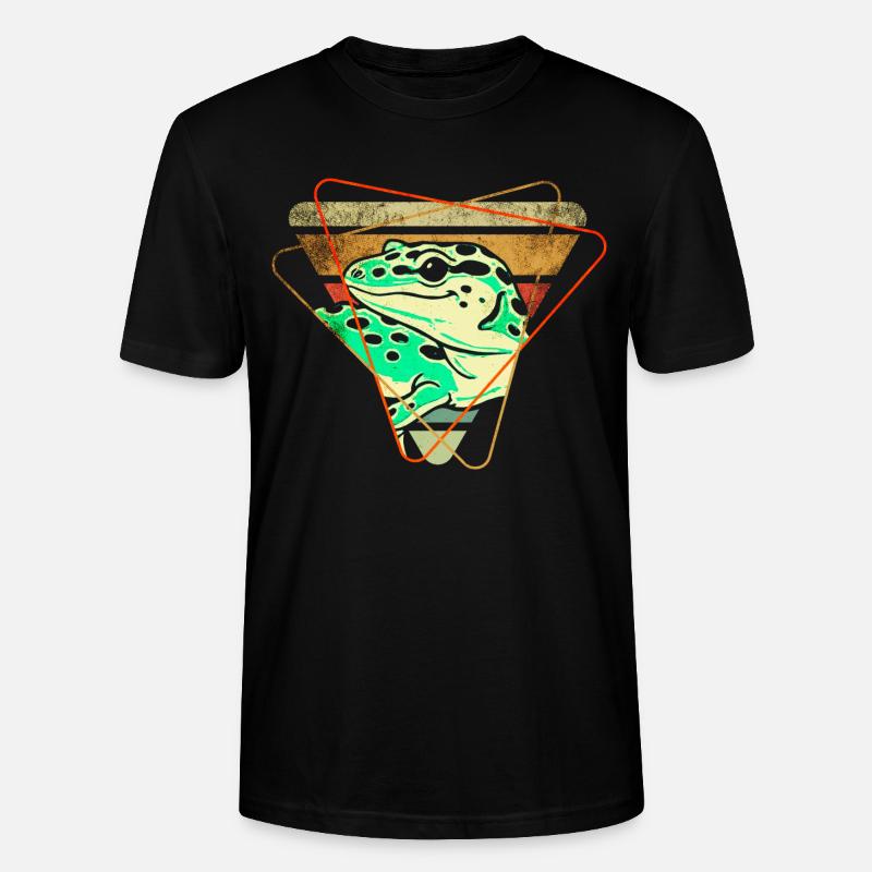 Gecko - Stanley/Stella Unisex Bio-T-Shirt CRAFTER - Schwarz