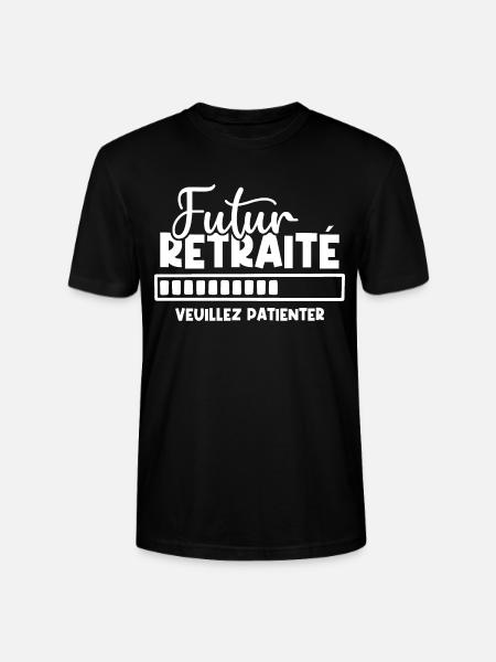 Futur retraité - T-shirt bio CRAFTER Stanley Stella Unisexe - noir