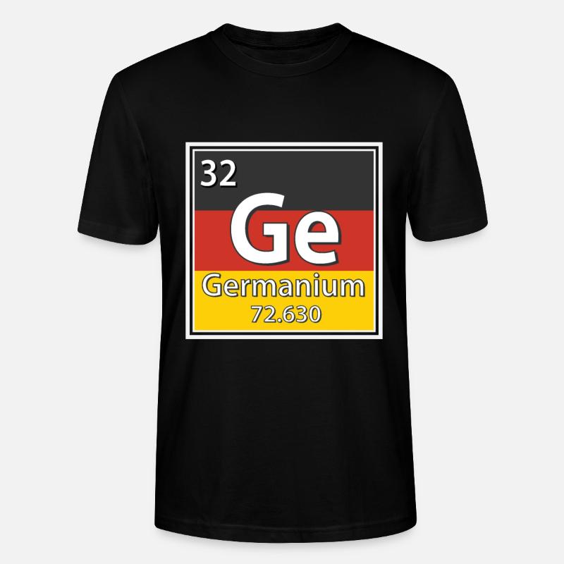 Periodensystem der Germanium-Elemente - Stanley/Stella Unisex Bio-T-Shirt CRAFTER - Schwarz