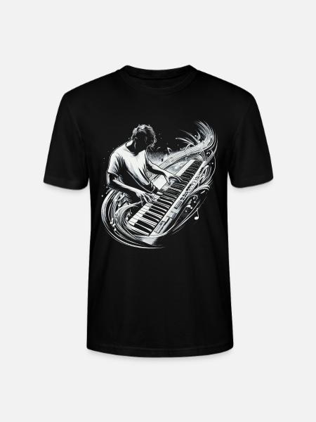 Keyboarder Keyboard - Stanley/Stella Unisex Bio-T-Shirt CRAFTER - Schwarz