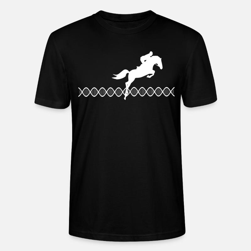 DNA Springreiten - Stanley/Stella Unisex Bio-T-Shirt CRAFTER - Schwarz