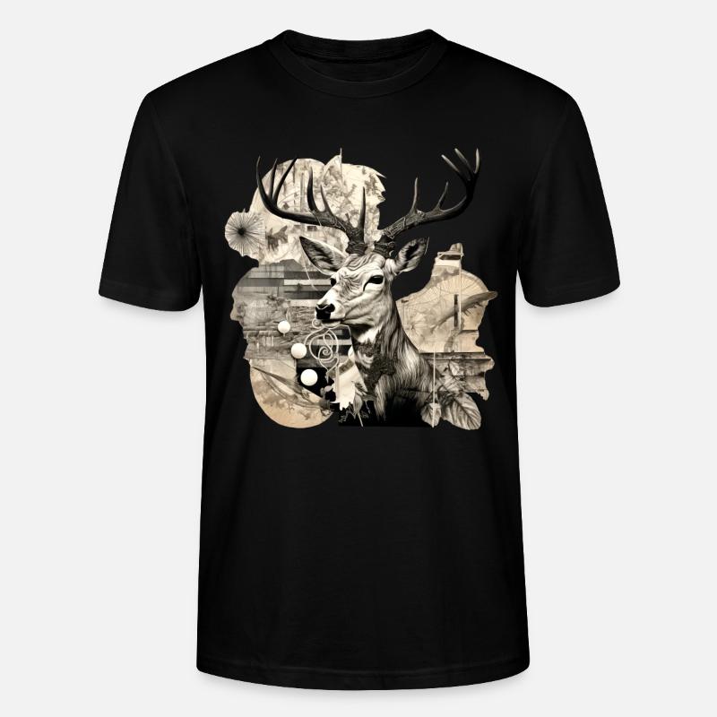 Hirschhausen - T-shirt bio CRAFTER Stanley Stella Unisexe - noir