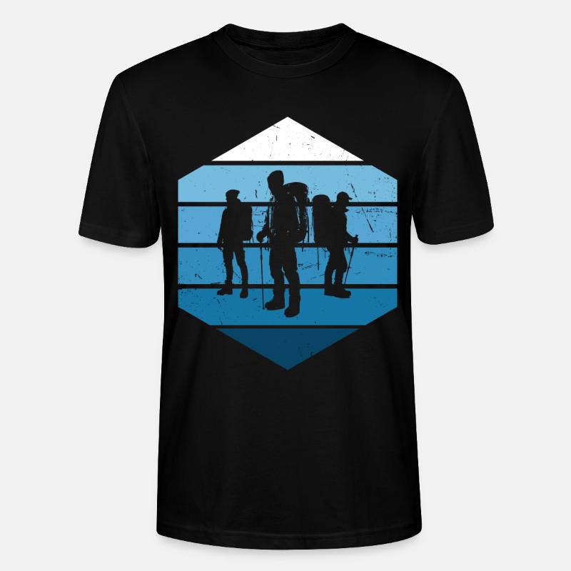 Klettern Boulder Herren Climber Kletterer - Stanley/Stella Unisex Bio-T-Shirt CRAFTER - Schwarz