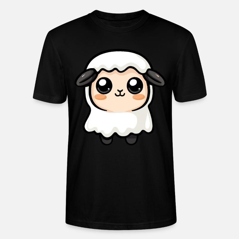 Schaf Halloween Comic Geist - Stanley/Stella Unisex Bio-T-Shirt CRAFTER - Schwarz