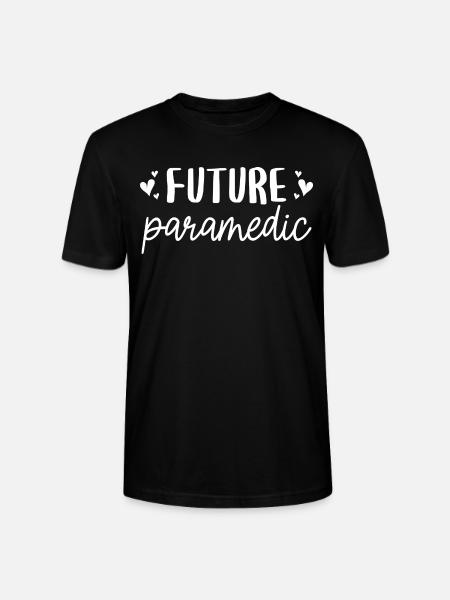 Future Certified Paramedic Gift - Stanley/Stella CRAFTER Unisex Organic T-Shirt - black