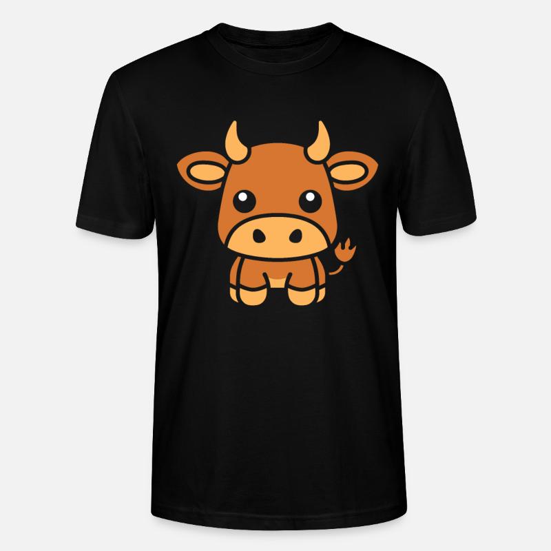 Stier - Stanley/Stella Unisex Bio-T-Shirt CRAFTER - Schwarz