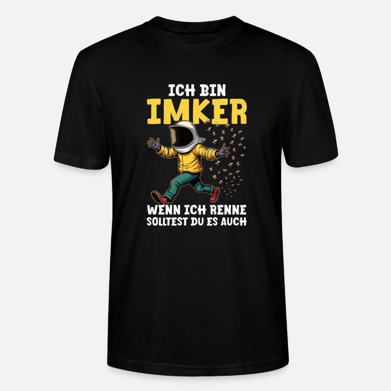 Lustiger Imker Spruch - Stanley/Stella Unisex Bio-T-Shirt CRAFTER - Schwarz