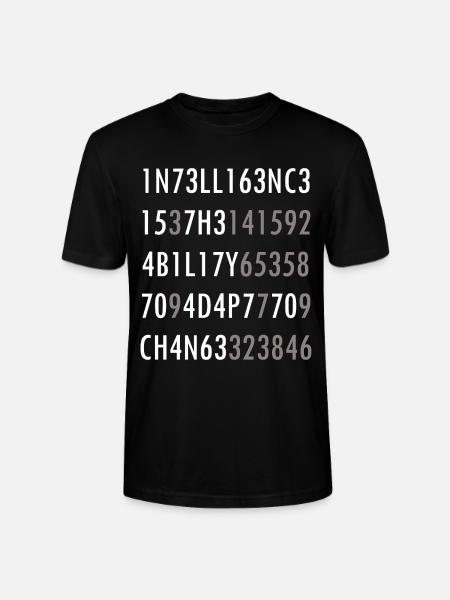 Intelligence-Citation de science intelligence nerd - T-shirt bio CRAFTER Stanley Stella Unisexe - noir