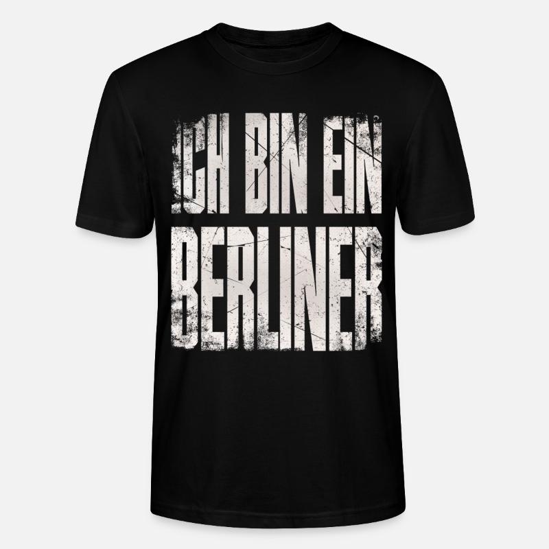 Ich bin ein Berliner - Stanley/Stella Unisex Bio-T-Shirt CRAFTER - Schwarz