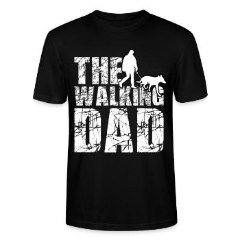 The walking dad - Stanley/Stella Unisex Bio-T-Shirt CRAFTER - Schwarz - Vorne - Alina (178cm) & Michal (187cm)
