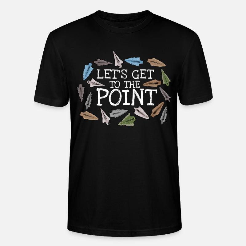 Pfeilspitze Bogenschießen Jäger Jagd Geschenk - Stanley/Stella Unisex Bio-T-Shirt CRAFTER - Schwarz