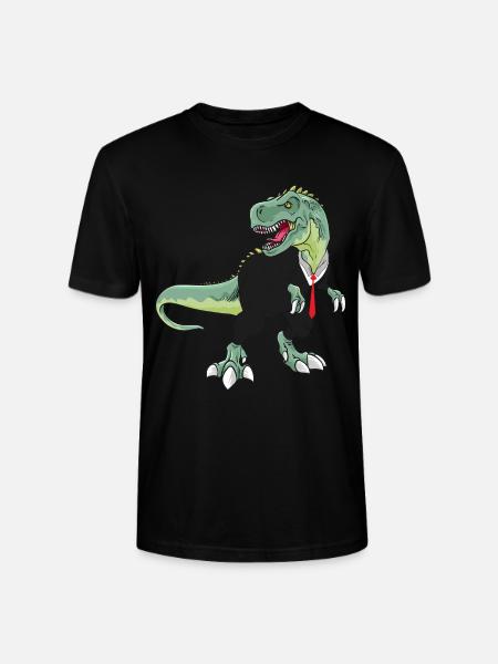 T-Rex Dinosaur Trex Dino Suit - Stanley/Stella CRAFTER Unisex Organic T-Shirt - black