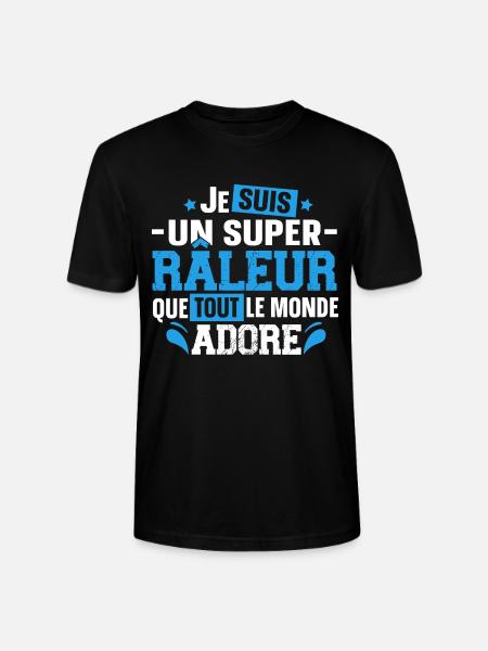 Râleur Grincheux Grognon Cadeau homme - T-shirt bio CRAFTER Stanley Stella Unisexe - noir