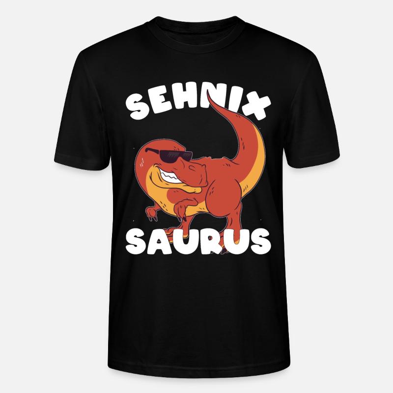 Dinosaurier Spruch Dino Witz Geschenk - Stanley/Stella Unisex Bio-T-Shirt CRAFTER - Schwarz