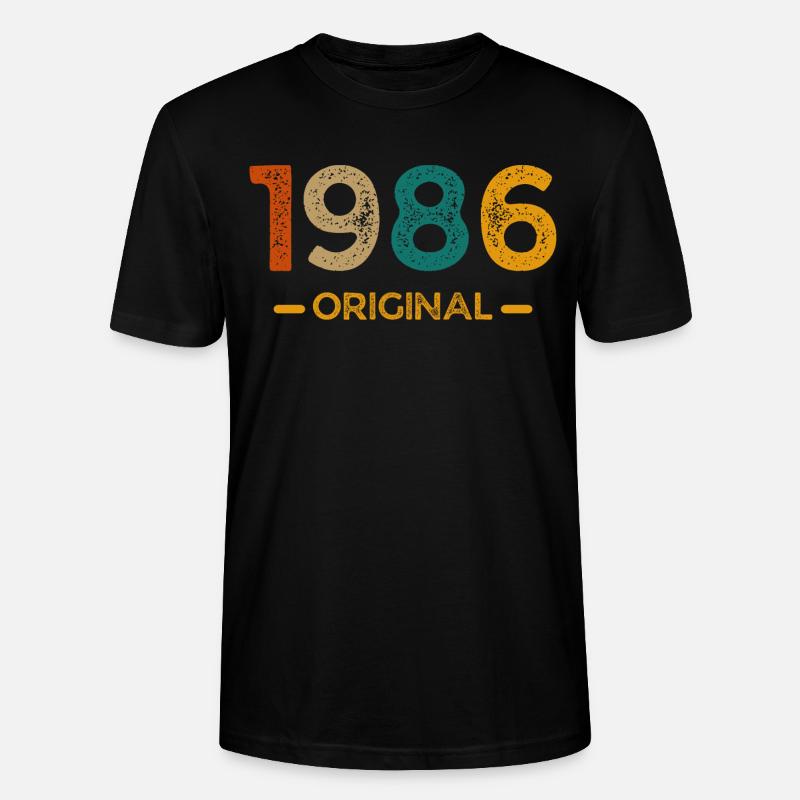 1982 Original - T-shirt bio CRAFTER Stanley Stella Unisexe - noir