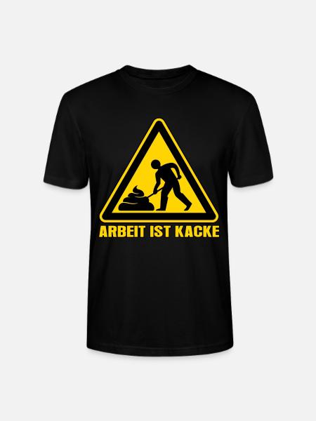 Arbeit ist kacke - Stanley/Stella Unisex Bio-T-Shirt CRAFTER - Schwarz