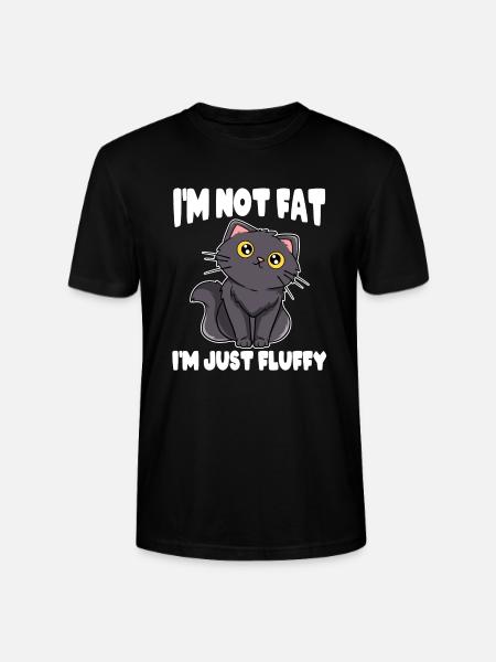 Meow persisk overvægtig overvægtig stor stor jeg er ikke - Stanley Stella CRAFTER unisex økologisk-T-shirt - sort