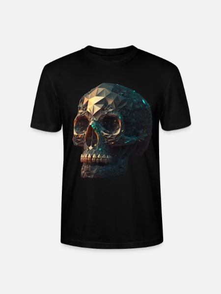 Kristallschädel Crystal Skull - Stanley/Stella CRAFTER Unisex Organic T-Shirt - black