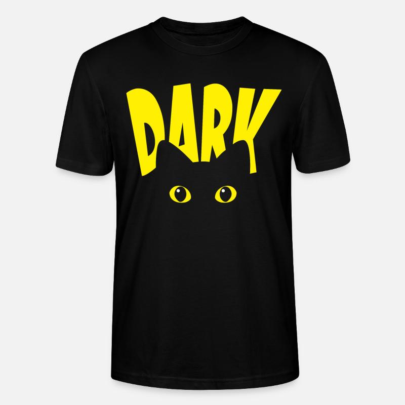 Dark Schwarze Katze - Stanley/Stella Unisex Bio-T-Shirt CRAFTER - Schwarz