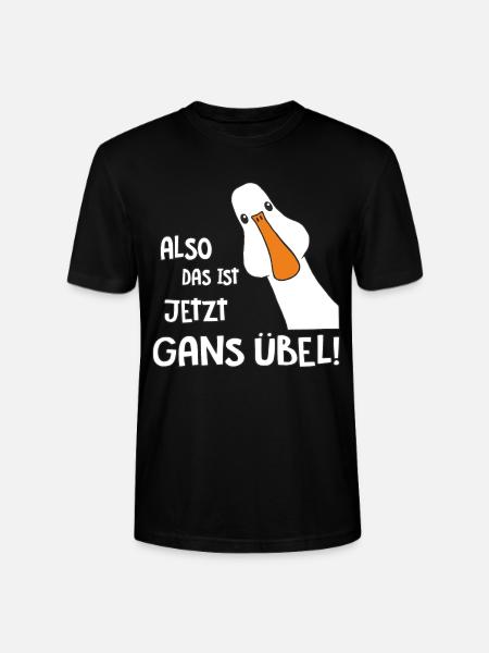 Gans übel - Stanley/Stella Unisex Bio-T-Shirt CRAFTER - Schwarz
