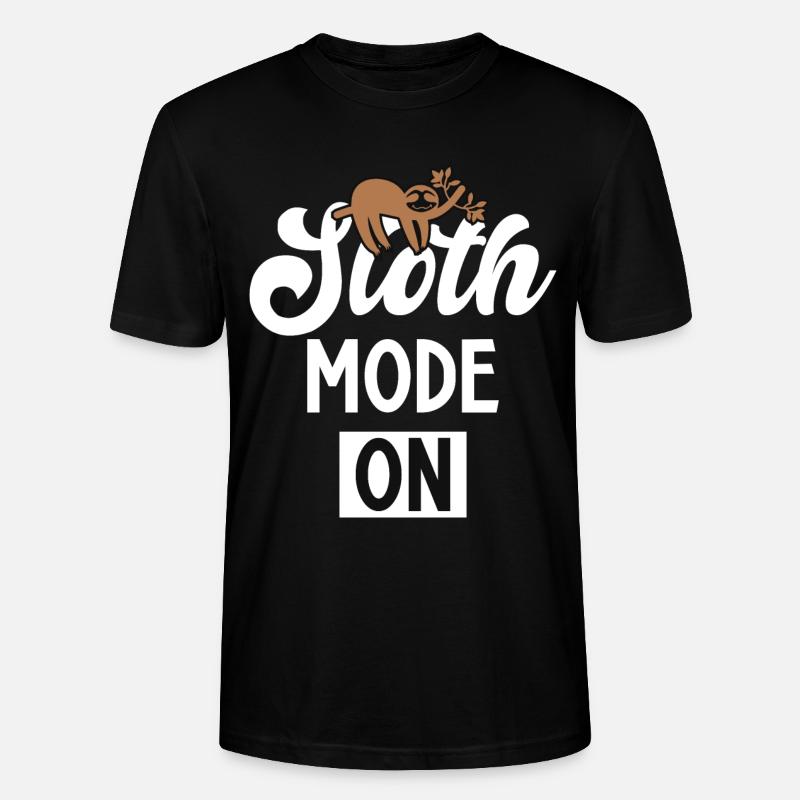 Sloth Mode on - Stanley/Stella Unisex Bio-T-Shirt CRAFTER - Schwarz