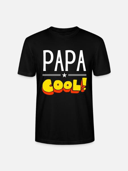 Papa cool - T-shirt bio CRAFTER Stanley Stella Unisexe - noir