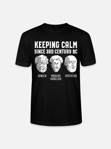 At holde roen siden 3. århundrede f.Kr. - stoicisme - Stanley Stella CRAFTER unisex økologisk-T-shirt - sort