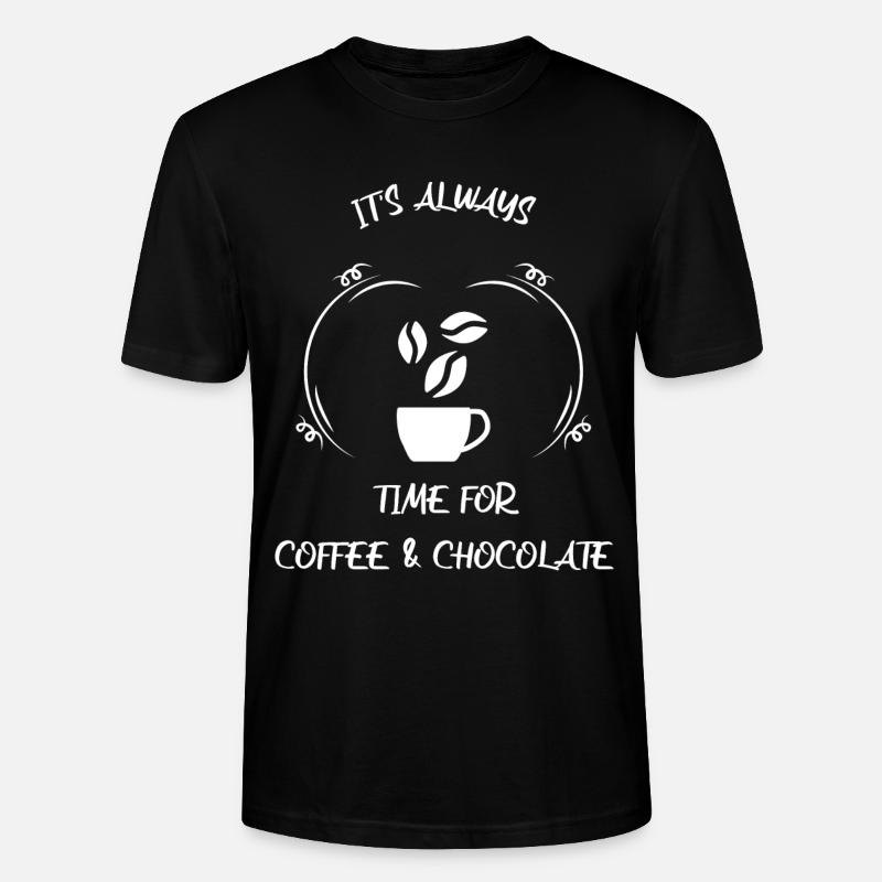 Kaffee Espresso Käffchen & Schokolade - Stanley/Stella Unisex Bio-T-Shirt CRAFTER - Schwarz