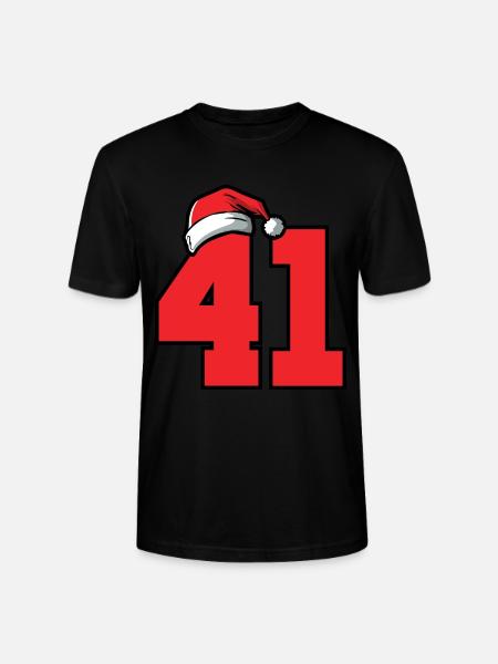 41 Numéro Noël - T-shirt bio CRAFTER Stanley Stella Unisexe - noir