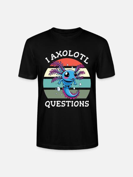 I axolotl questions - Stanley/Stella CRAFTER Unisex Organic T-Shirt - black