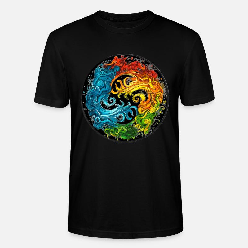 Die Elemente - Stanley/Stella Unisex Bio-T-Shirt CRAFTER - Schwarz