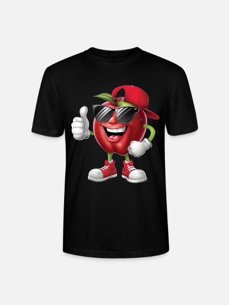 Apfel - Stanley/Stella Unisex Bio-T-Shirt CRAFTER - Schwarz
