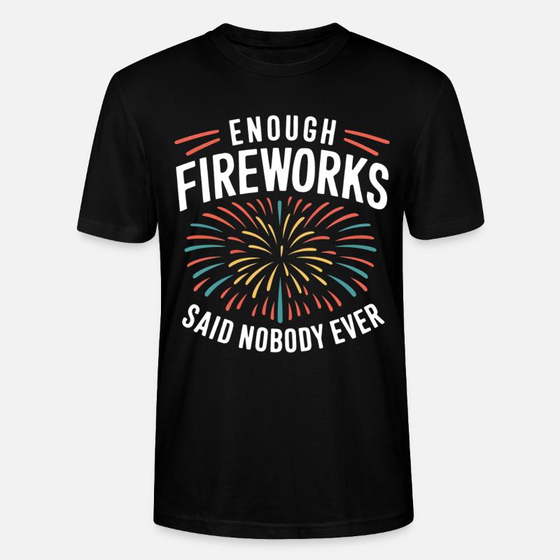 Pyrotechnics Fireworks Pyrotechnics - Stanley/Stella CRAFTER Unisex Organic T-Shirt - black