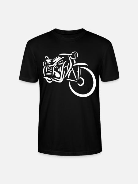 Motorcycle Grandpa - Stanley/Stella CRAFTER Unisex Organic T-Shirt - black