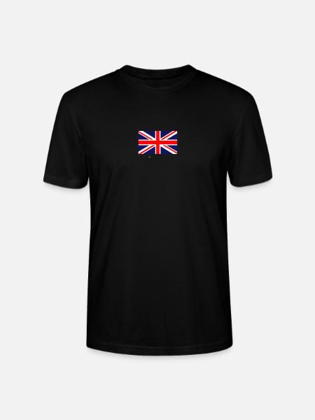 Union Jack flag - Stanley/Stella CRAFTER Unisex Organic T-Shirt - black
