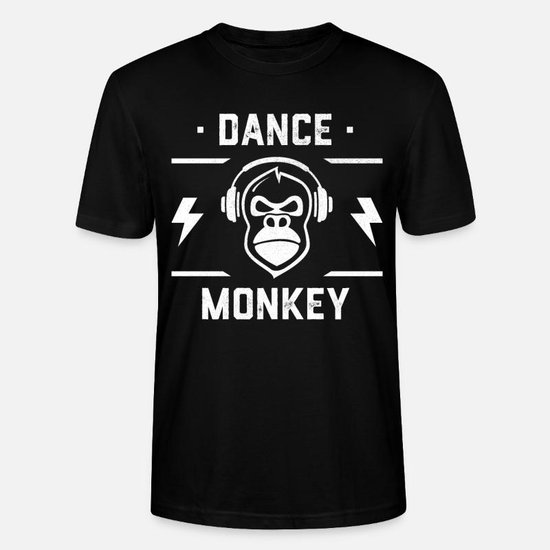 Dance Monkey - Affen-DJ - Stanley/Stella Unisex Bio-T-Shirt CRAFTER - Schwarz