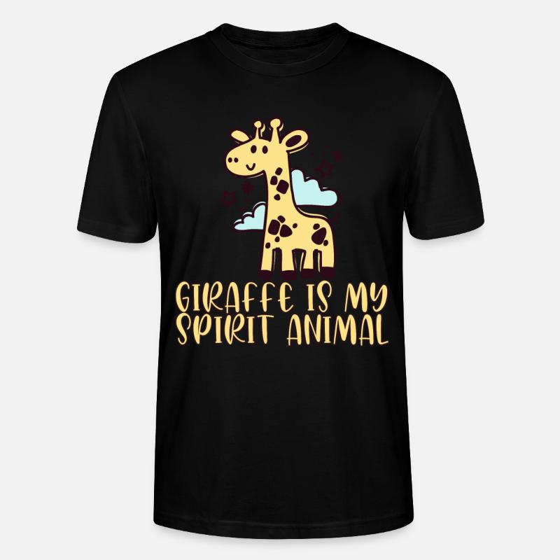 Giraffe - Stanley/Stella Unisex Bio-T-Shirt CRAFTER - Schwarz