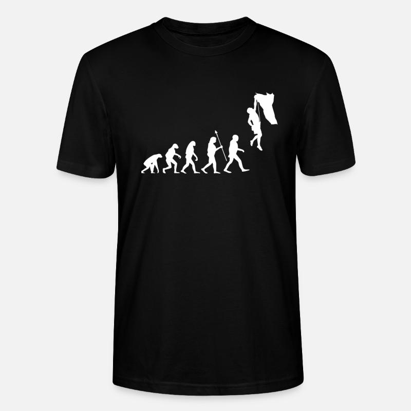 Evolution Escalade Bouldern Climbing Alpinisme - T-shirt bio CRAFTER Stanley Stella Unisexe - noir